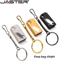 JASTER USB 2.0 metal belt chain gold silver black pen drive 4GB 8GB 16GB 32GB 64GB 128GB USB flash drive (over 10PCS free LOGO) 2024 - buy cheap