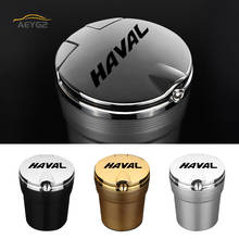 Haval-cinzeiro para carro com luz led, acessório para interior do carro, com luz, para remoção de cigarro, fumaça, viagem 2024 - compre barato