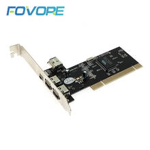 PCI 4 порта Firewire IEEE 1394 1394A 4/6 Pin контроллер, карта адаптера с 3 портами Firewire, Карта видеозахвата для HDD MP3 PDA 2023 - купить недорого