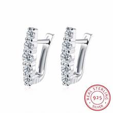 Lekani-pendientes de aro de Plata de Ley 925 con Zirconia cúbica Aaa, joyería fina para fiesta de boda 2024 - compra barato