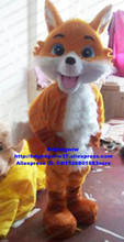 Orange-yellow Long Fur Fox Jackal Dhole Mascot Costume Adult Cartoon Character Promotion Parent-child Activities zx2217 2024 - buy cheap