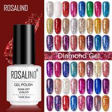 ROSALIND 7ML Diamond Gel Varnishes Hybrid Nails Art Semi Permanent Soak Off Gel White Nail Polish Set For Manicure Primer Top 2024 - buy cheap