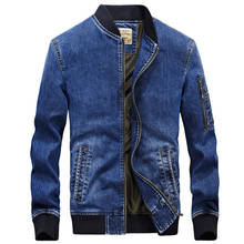 Brand Men's Denim Jacket 2018 Casual Mens Jean Jacket Plus Size M-4XL jaqueta masculina Stand Collar Mens Jackets Coats 2024 - buy cheap