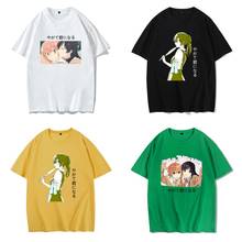 Camisa de manga curta unissex de desenho animado, fantasia de anime para mulheres e homens, flor em você, touko, verão, 1 peça 2024 - compre barato