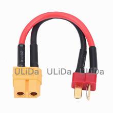 XT60 Female to Deans T-Plug Male Adapter Connector Cable for Lipo Battery 14AWG 2024 - buy cheap