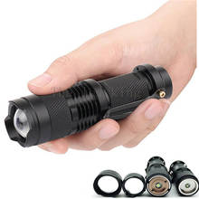 LED Flashlight 2000LM Q5 T6 LED Flashlight Torch AA/14500 Adjustable Zoom Focus Torch Lamp Penlight Waterproof For Outdoor Hot 2024 - buy cheap