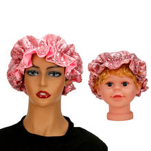 Personalizado 1 conjunto adulto/crianças bonnet glitter lantejoulas bonnet extensão peruca cabelo boné de sono tampões de banho 2024 - compre barato