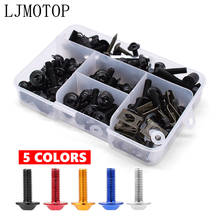 175pcs Universal Motorcycle Fairing Bolts Screws Nuts Kit Fastener Clips For Yamaha Tenere 700 YZF R120 MXT850 Niken GT WR250F 2024 - buy cheap