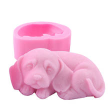 3d cão em forma de silicone sabão moldes diy artesanal artesanato arte aromaterapia gesso artesanal vela molde bolo decoração ferramentas 2024 - compre barato