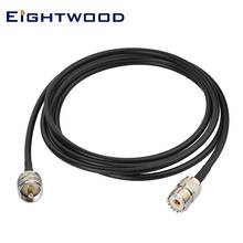 Eightwood UHF PL259 Male to SO239 Female RG58 антенный Удлинительный кабель 3 м для автомобиля грузовика CB радио Ham радио двухстороннее радио 2024 - купить недорого