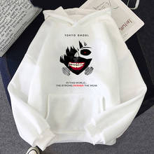 Tokyo Ghoul Kaneki Ken Hoodie Men Japan Anime Print Pullovers Loose Oversized Sweatshirt Hip Hop Streetwear Harajuku Unisex Cool 2024 - buy cheap