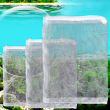 Bolsa de filtragem de aquário 1 peça, filtro de meias para aquário marinho, bolsa de malha com zíper para tanque de peixes 2024 - compre barato