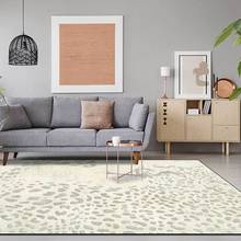 Alfombras de estilo moderno para el dormitorio, alfombrilla antideslizante con estampado de leopardo negro y Beige para sala de estar, sofá, mesa, cocina y pasillo 2024 - compra barato