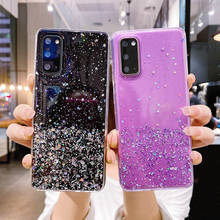 Funda suave con purpurina para Samsung Galaxy M30S M21 A21S A31 M31 A51 A71 S8 S9 S10 Lite S20 Plus Ultra S10e A50 A70 A10 A20 A30 A20E 2024 - compra barato