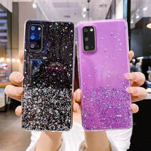 Capa macia com glitter para samsung galaxy, para modelos m30s, m21, a21s, a31, a51, a71, s8, s9, s10, lite, s20 plus, ultra, s10e, a50, a70, a10, a20, a30, a20e 2024 - compre barato