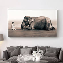 Nordic Poster Buddha Modern Canvas Posters and Prints Zen Elephant Religion Painting Wall Art Picture for Living Room Home Decor 2024 - buy cheap