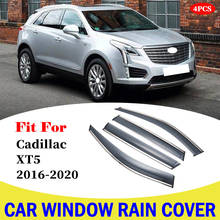 Ventana protector de lluvia ventana deflectores para Cadillac XT5 2016-2020 ventana visera del coche Escudo de viento sol lluvia viseras Accesorios 2024 - compra barato