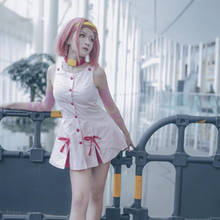Disfraz de JoJo's Bizarre Adventure movie, vestido rosa con accesorio para Cosplay de Sugimoto Reimi 2024 - compra barato