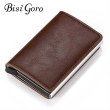BISI GORO Credit Card Holder for Men and Women RFID Wallet Aluminum Box Slim Wallet RFID Holder Card Case Business Card Wallet 2024 - buy cheap