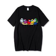 Camiseta holgada de algodón para hombre y mujer, camisa de manga corta con estampado de videojuego, color negro, Unisex 2024 - compra barato