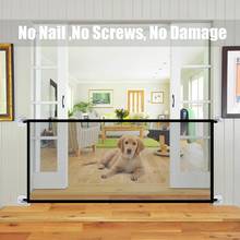 New Magic-Gate Dog Pet Fences Portable Folding Mesh Gate Indoor And Outdoor Protection Safety Fence For Dogs Cat Pet 2024 - buy cheap