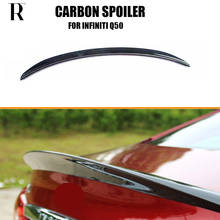 Carbon Fiber Rear Trunk Lip Wing Spoiler for Q50 Q50s 2014 UP 2024 - buy cheap