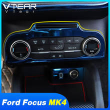 Vrasgo molduras para console central automotivo ford focus mk4, acessórios de decoração, painel de armazenamento, molduras ac 2024 - compre barato