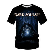 Camiseta con estampado 3D de Dark Souls para hombre y mujer, ropa de calle informal a la moda con cuello redondo, camiseta de manga corta, camisetas de Hip Hop 2024 - compra barato
