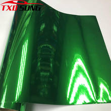 Cay styling High strechable Green Chrome Mirror Vinyl Wrap Film Sticker Sheet emblem Car Bike Motor Body Cover by free shipping 2024 - buy cheap