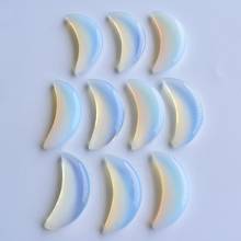 2020 new Fashion opal stone moon shape no hole pendants for jewelry accessories making Wholesale 10pcs/lot free shipping 2024 - buy cheap