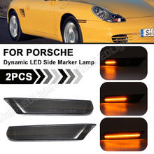 Indicador lateral dinámico LED, luz de señal de giro, secuencial, para Porsche Boxster 986 911 Coupe Convertible Targa (996), 2 uds. 2024 - compra barato