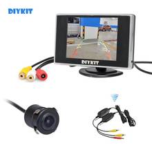 DIYKIT Wireless 3.5 inch TFT LCD Car Monitor Waterproof Rear View Car Camera Reversing Camera Parking Assistance System Kit 2024 - buy cheap