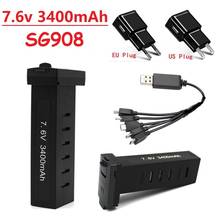 Original 7.6V 3400MAH Battery Charger Sets for sg908 Parts RC drones sg908 battery accessories 2024 - buy cheap