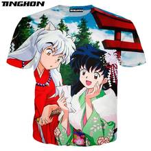 XS-7XL  NEW Anime Inuyasha 3D Print Men Women Short Sleeves Tops Tees Summer Streetwear Casual T shirt 12 2024 - buy cheap