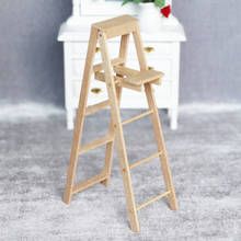 Mini escada de madeira com degraus, escada de móveis de fadas escada de jardim, ornamento, faça você mesmo, artesanato, jardim de fadas, acessório para casa de bonecas, diy 2024 - compre barato