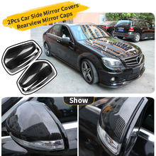 For Mercedes W204 W212 Car Accessories W207 W176 W218 A B C E S CLS GLK CLS Class Rear View Mirror Carbon Decoration Covers 2024 - buy cheap