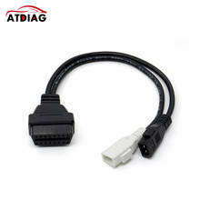 VAG Adapter For AUDI 2X2 OBD1 OBD2 Car Diagnostic Cable 2P+2P Fits Audi 2X2Pin to OBD2 16Pin Female Connector COM 2024 - buy cheap