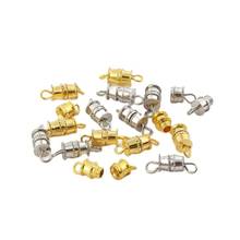 10pcs Cylinder Fasteners Buckles Closed Screw Clasps for DIY Jewelry Necklace Bracelet Making Connectors Decoration Accessories 2024 - buy cheap