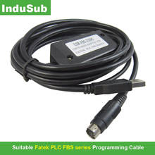 Cable de programación PLC FATEK FBS series, Cable de comunicación, línea de descarga de datos, RS232, adecuado para USB-FBS-232P0 2024 - compra barato