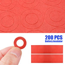 200pcs Battery Positive and Negative Electrode Insulator Glue Pads Adhesive Cardboard Paper for 18650 Batteries Insulation Ring 2024 - buy cheap