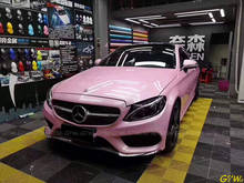 Glossy Macarons Sakura Pink Vinyl Wrap Film Car Wrapping Sticker With Air Bubble Free 1.52*18M/Roll 2024 - buy cheap