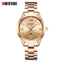 Новые золотые часы CURREN, женские часы, 9007 сталь, женские часы-браслет, женские часы, Relogio Feminino Montre Femme 2024 - купить недорого