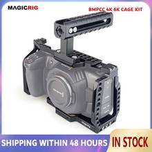 MAGICRIG Camera Cage Kit with Top Handle for Blackmagic Pocket Cinema Camera BMPCC 4K/6K to Mount Microphone Monitor LED Light 2024 - buy cheap