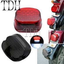 Red/Smoke LED Rear Brake Running License Plate Light Taillight For Harley Cafe Racer Dyna Road Street Glide FLHX Road King FLHR 2024 - buy cheap