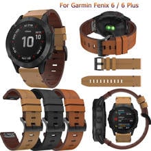 Correa de cuero de moda para pulsera Garmin Fenix 6 Pro/5/5Plus/Forerunner 935 945, repuesto de pulsera, 22mm, Ajuste rápido 2024 - compra barato