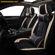 ZHOUSHENGLEE Front Rear Luxury Leather car seat cover For toyota fortuner ford explorer 5 chrysler voyager hummer h2 h3 car seat 2024 - buy cheap