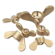 1/2/5Pcs DIN315 M4 M5 M6 M8 M10 M12 M14 M16 Brass Butterfly Nut Hand Tighten Wing Nuts 2024 - buy cheap