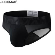 Jockmail sexy cueca masculina cuecas de algodão respirável cintura baixa calcinha gay jockstraps sexi transparente homme jock correias deslizamento 2024 - compre barato