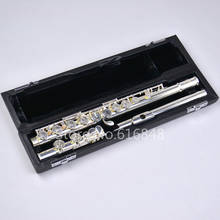 Hot Pearl Dolce C Tune High Quality Flute 16 Keys Closed Holes Brand Silver Plated Flute With E Key Brand Musical Instrument 2024 - buy cheap