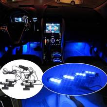 POSSBAY-Luz LED azul para Interior de coche, luz decorativa de ambiente, para BMW, VW, Peugeot, Skoda, Toyota, tablero de coche, Luz de suelo 2024 - compra barato